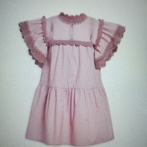 NWT Sea New York Girls Lilac Crochet Combo dress sz 8